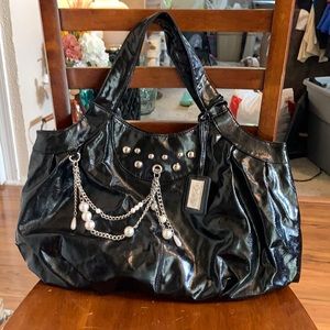 Black and pearl Te Amo shoulder bag
